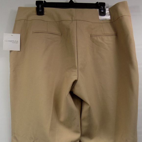 Ellen Tracy Company Wide WB Khaki Pants Size 16 NWT DEFECT READ - Picture 6 of 11